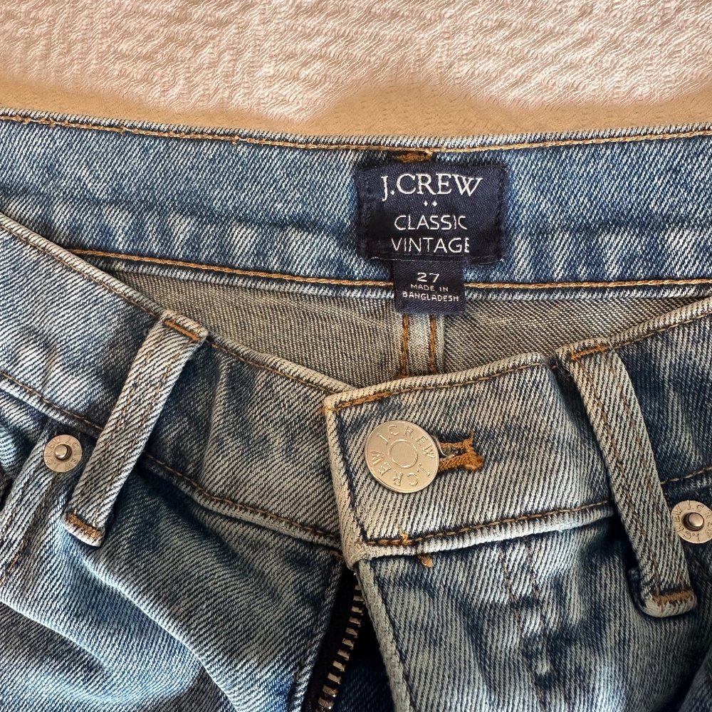 J Crew classic vintage jeans